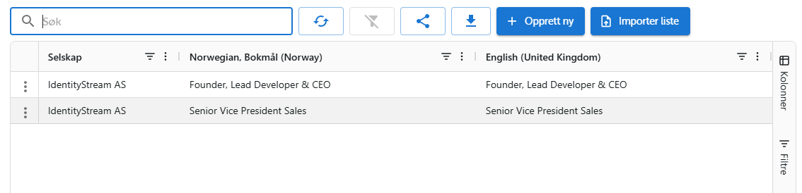 Entra ID integrasjon skjermbilde
